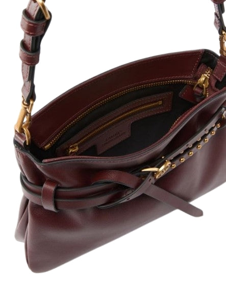 Pinko  Borsa  a spalla  Mini  Belt Bag in pelle  Burgundy