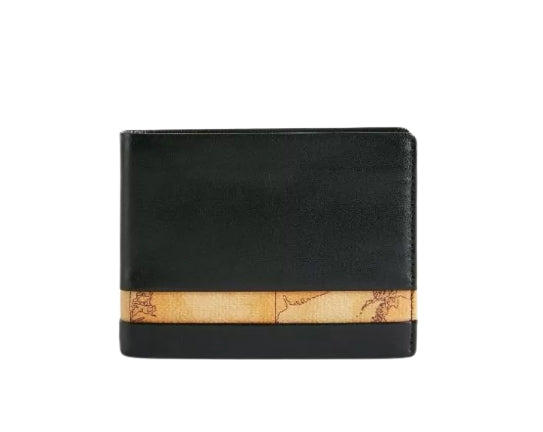 Alviero Martini 1A Classe Geo Classic portafoglio in pelle da uomo nero BV W150 5600