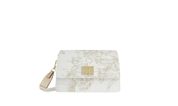 Alviero Martini 1a Classe Tracollina C/ Patta Geo White C E056 6188 Col 0900 Bianco