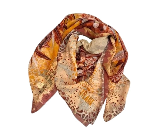 Alviero Martini 1A Classe  Pareo Bali 130x130 K P078 1726 Col. 0325 Pomegranat