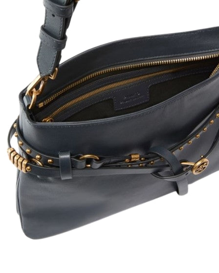 Pinko  Borsa  a spalla Media Belt Bag inpelle Black