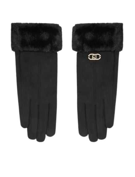 Liu Jo Guanti  Con Polsini In  Pelliccia Sintetica Eff. ScamosciatoTU  2F5063 T0300 Nero T.U.