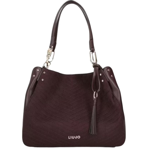 Borsa  Liu Jo  M Satchel   CIRRY AF6185 T760A Col.91718 Red aubergin