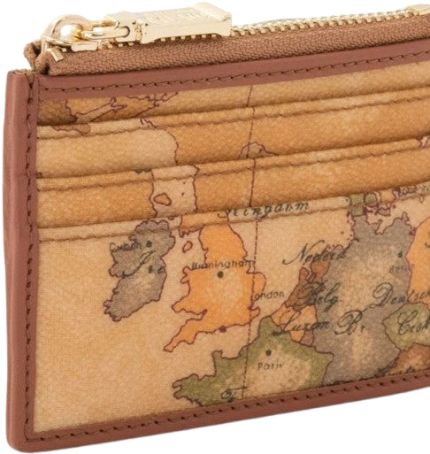 Alviero Martini Porta Carte/monete con zip  Geo Classic CW373 6000 Col. 0010 Natural