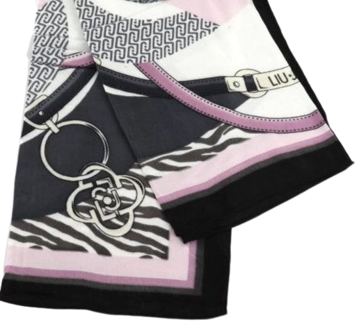 Liu Jo Ecs Foulard   Metal mix logo 2F6070 T2738 Col. 22222 Nero