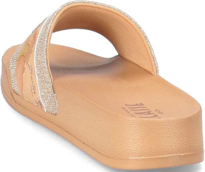 Alviero Martini 1A Classe Ciabatte Stampa Geo E Logo Iconico N 2201 0513 Platinum/Geo Beige