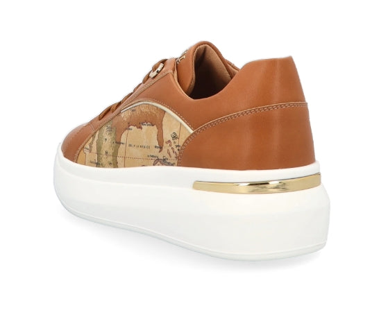 Alviero Martini 1A Classe Sneaker Donna In Pelle Stampa Geo Classic Z 1303 300E Col 0010