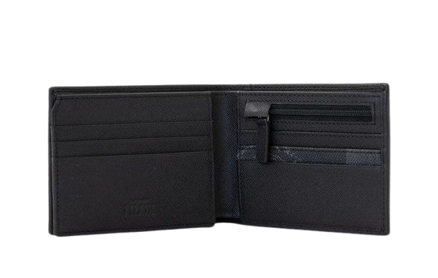 Alviero Martini 1A Classe Portafoglio Uomo Con Ribaltina Geo Classic BVW157 6426 Col. 0001 Black