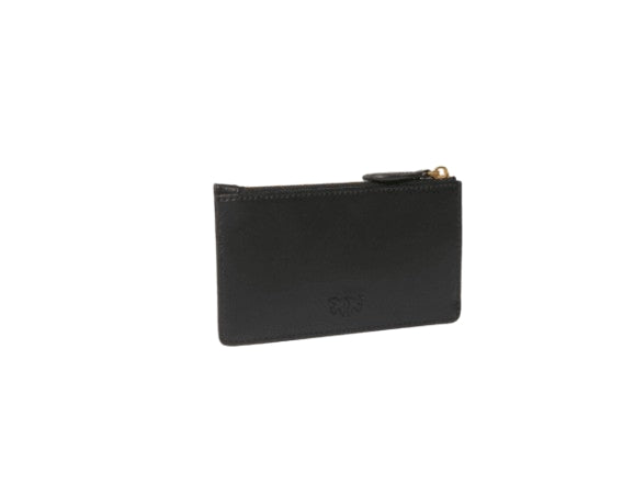 Pinko Porta carte Airone con zip  Black