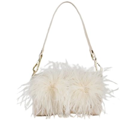 M Brc - Massimo Braccialini borsa pelle Linea Puff C224 Bianco