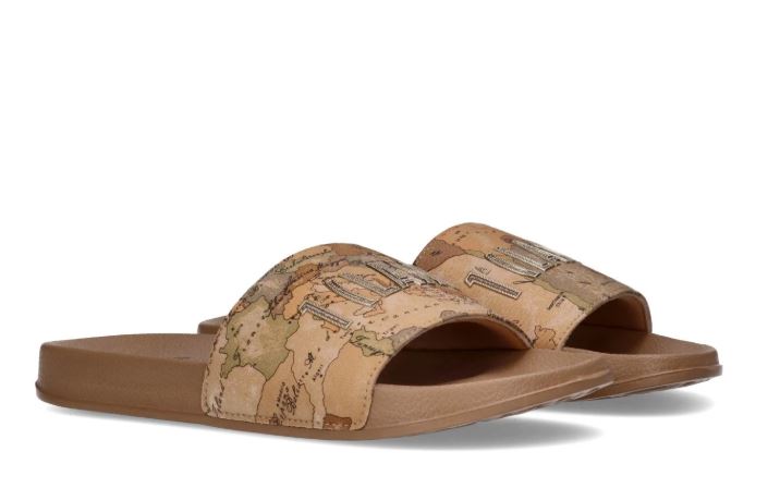 Alviero Martini 1A Classe Ciabatte Stampa Geo E Logo Iconico N 2195 01909 Geo Beige