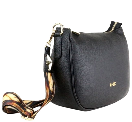 M BRC Borsa A Spalla  In Pelle Linea Obona  T103 Nero