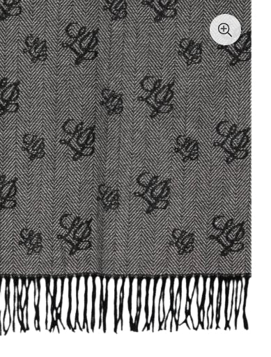 Liu Jo  STOLA JACQUARDS  LOGO 2F6034 T0300 Col. 22222 Nero