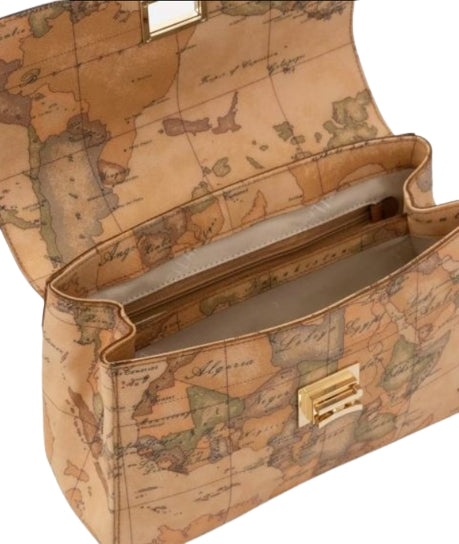Alviero Martini 1A Classe Tracolla Con Patta CE034 6000 Geo Classic