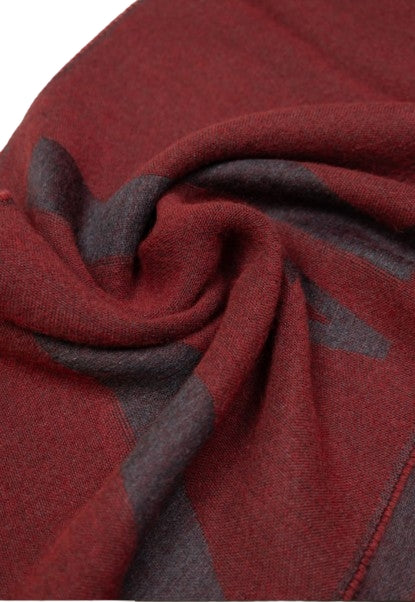 Alviero Martini 1A Classe Sciarpa Logo Grande 30x180 KS565 1749 Col. 0313  Maple Red/Rosso Acero