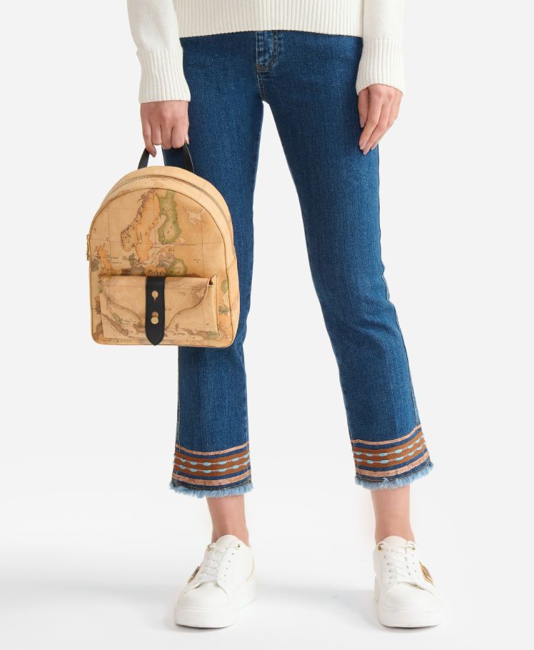 Alviero Martini 1A Classe Escape Geo Zaino Backpack L LE64 G616 Col.0001 Black