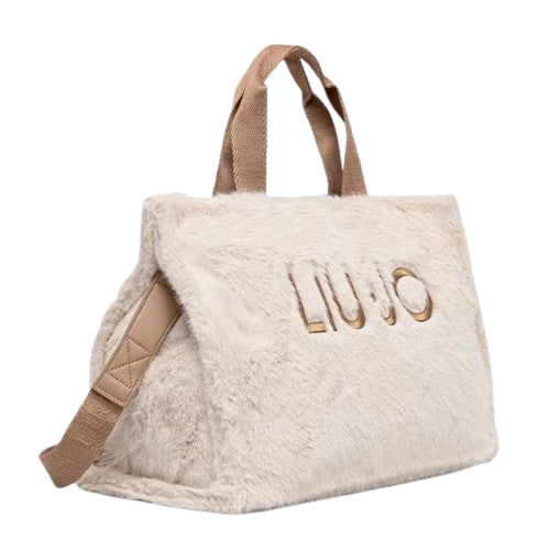 Liu Jo Borsa Teddy L Tote Fake Fur 2F6037 E0218 Col. 00192 Burro