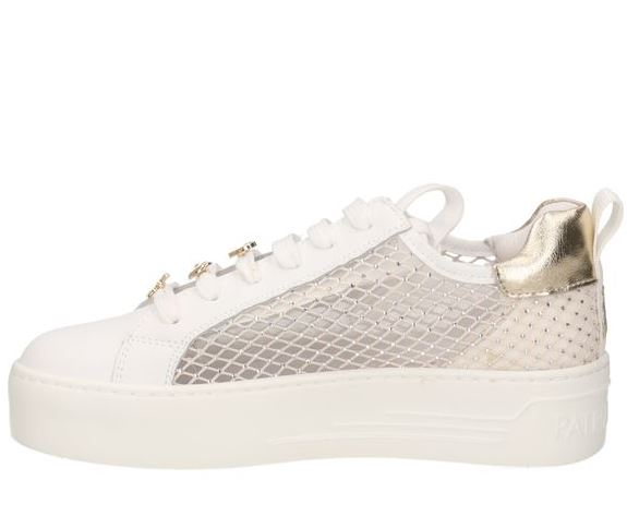 Patrizia Pepe Sneaker In Rete PPJ308.27 Vitello Bianco