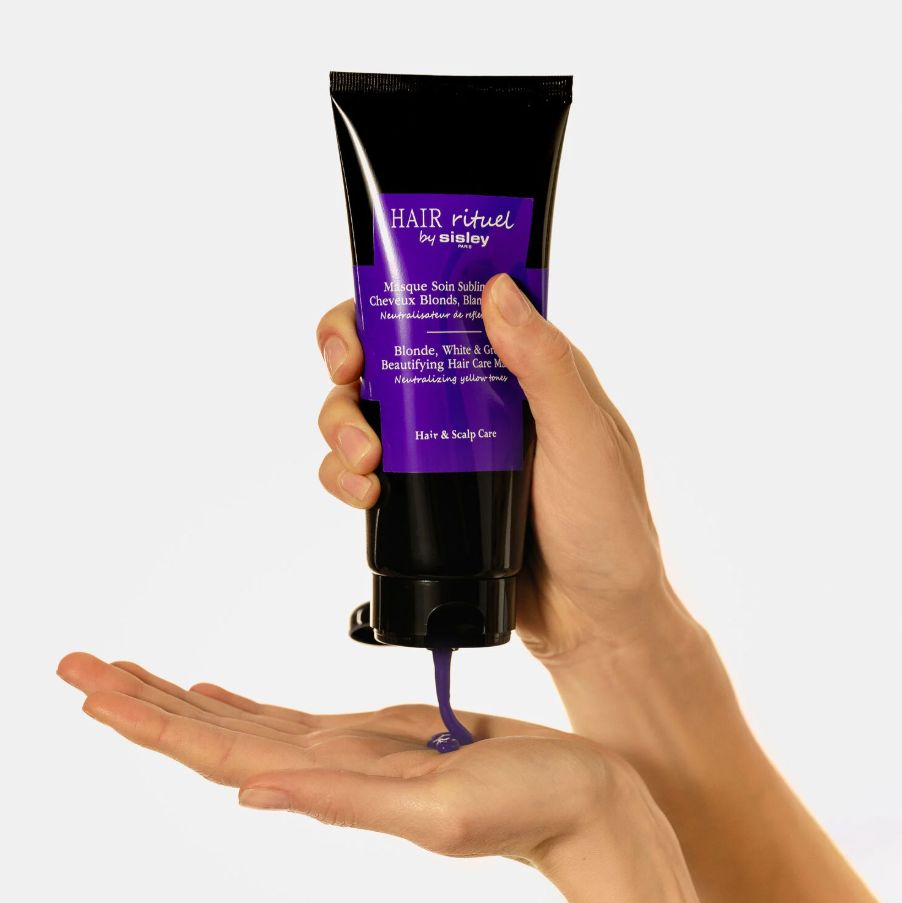 Sisley Hair Rituel Masque Soin Sublimateur Chevaux Blonds, Blancs, Gris 200 ml