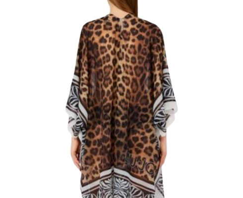 Liu Jo Kaftano Beach   Aperto VA6160 T4902 Col. V9789 Animalier T.U.