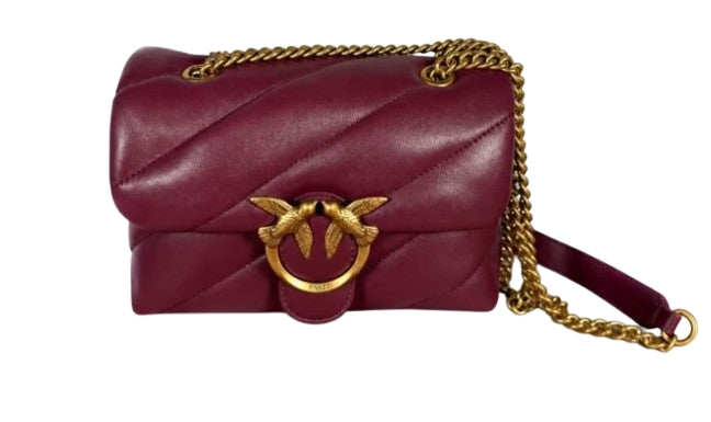 Pinko Borsa Puff Mini New Buckle Nappa PLTT 107617 Ribes intenso