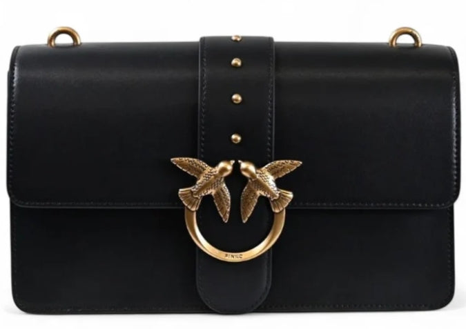 Pinko Love One Classic St. Small B. Vitello Seta PLTT 107621 Nero