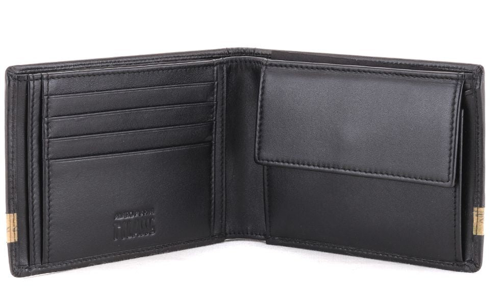 Alviero Martini 1A Classe Portafoglio in Pelle da Uomo nero BV W143 5600