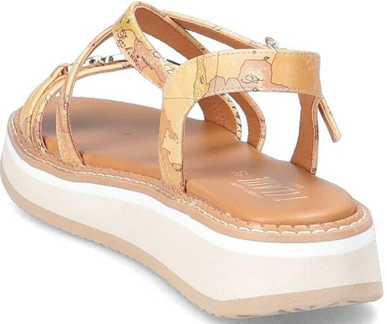 Alviero Martini Sandali In Pelle C/Fascia Incrociata N 2171 0371 Geo Classic