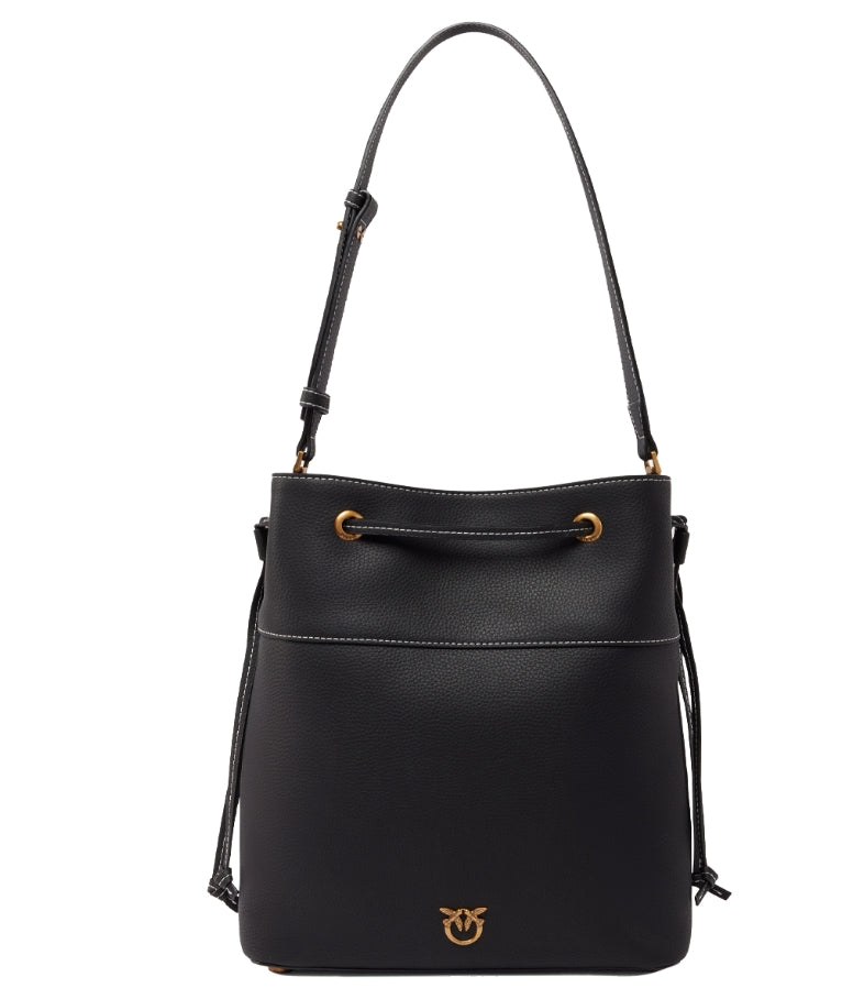 Pinko Borsa Secchiello Classic 104305 Vera Pelle Colore Nero