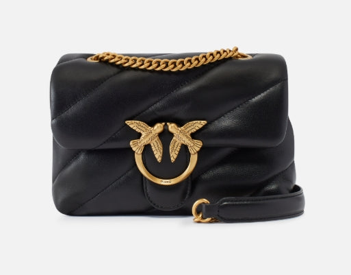 Pinko Borsa Love Puff Mini In Pelle Black
