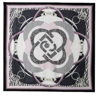 Liu Jo Ecs Foulard   Metal mix logo 2F6070 T2738 Col. 22222 Nero