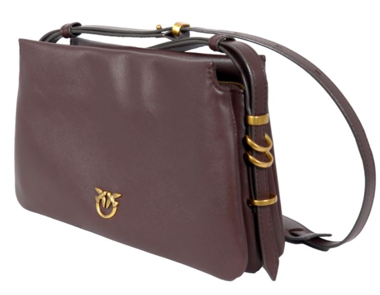 Pinko  Borsa a tracolla Triplet Mini Rosso Mogano