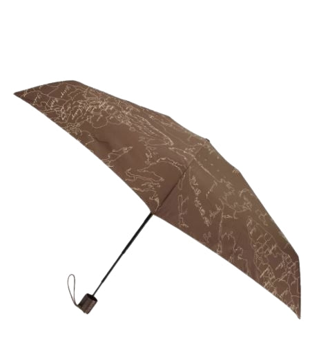Alviero Martini 1a Classe  Ombrello Geo con custodia Colore Marrone  Supermini 1018