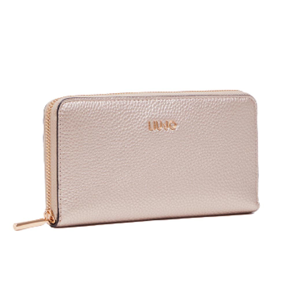 Liu Jo Portafoglio Donna Ecosostenibile Zip Around  AF 3369 E0086 Colore Oro