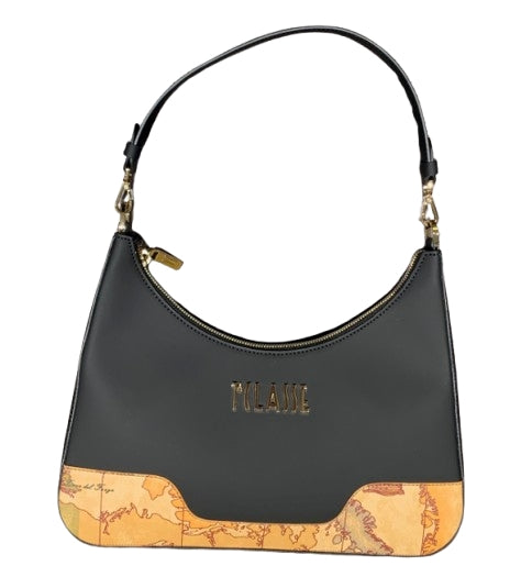 Alviero Martini 1A Classe Tracolla C/Patta Gommato LM LE01 9636 Col 0001 Nero