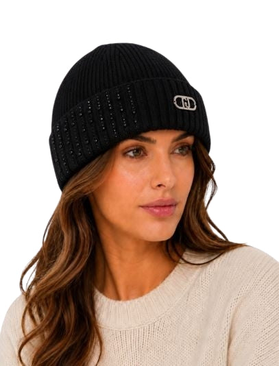 Liu Jo  Beanie   con applicazioni 2F6027 MAA06 Col. 22222 Nero