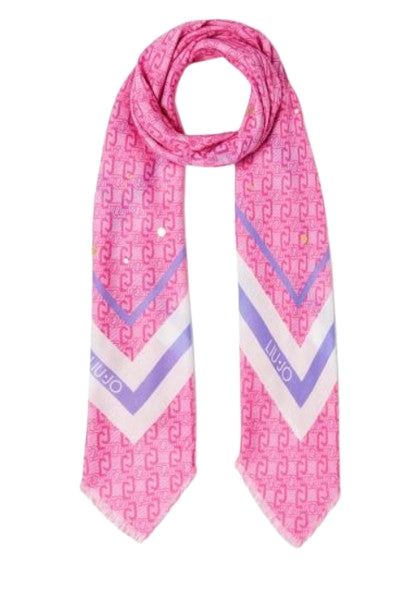 Liu Jo Foulard Logo Chai Art. 2A3010 T0300 Col 72627 Lampone Light