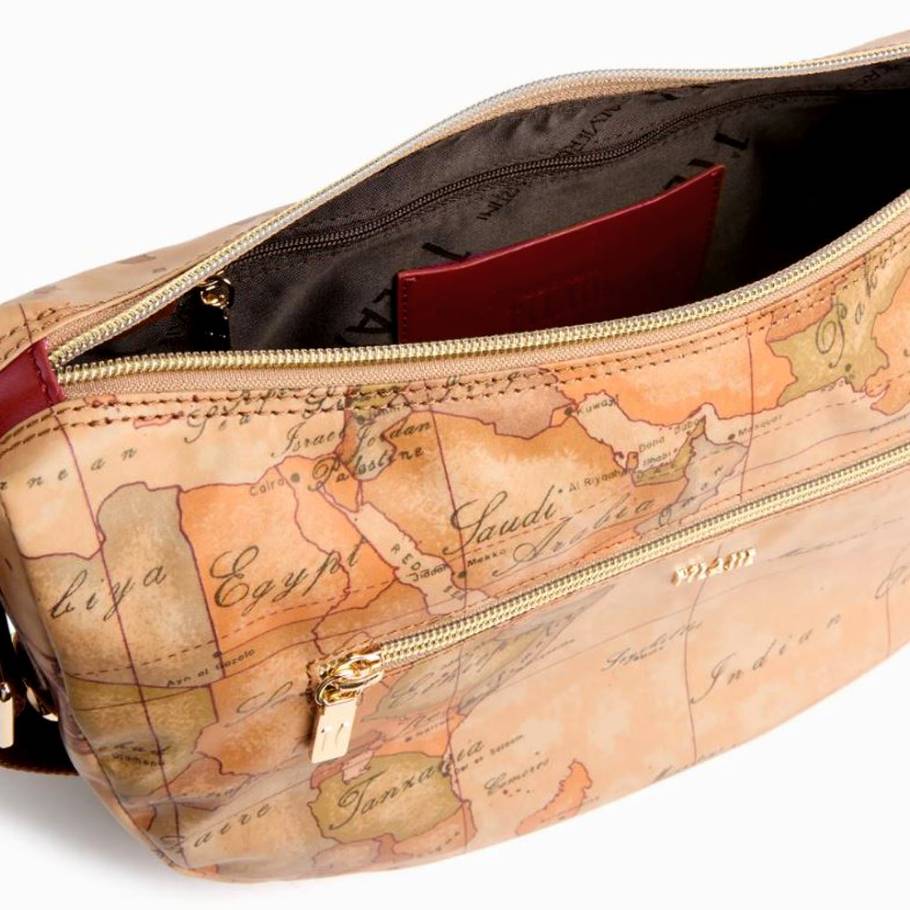 Alviero Martini 1a Classe Hightland Tracolla a Mezzaluna LD37 S578 Col 0313 Maple Red/ Rosso Acero
