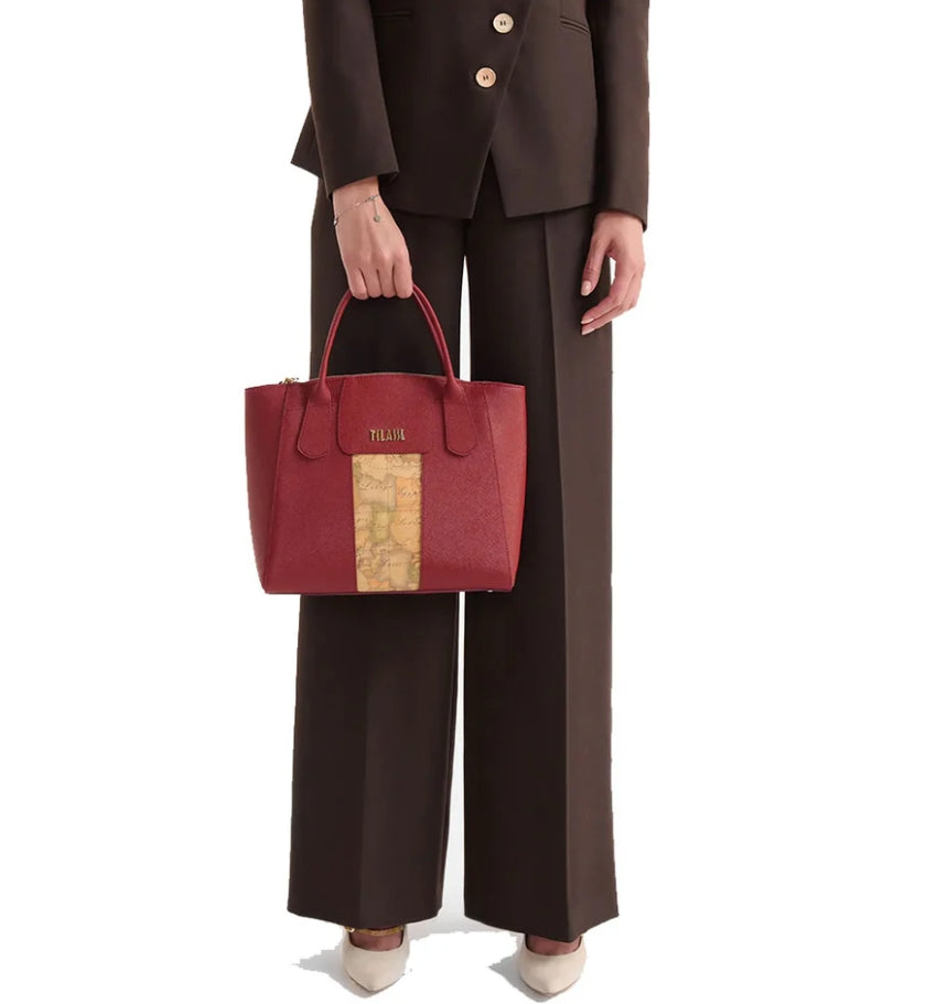 Alviero Martini 1A Classe Borsa A Mano C/Tracolla L LD25 9407 Col 0313 Maple Red/Rosso Acero