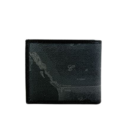 Alviero Martini 1A Classe Portafoglio Uomo Con  Portaminete  Geo Classic BVW158 6000 Col. 0001 Black