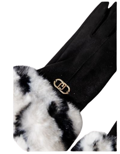 Liu Jo Guanti  Con Polsini In  Pelliccia Sintetica Eff. ScamosciatoTU  2F5063 T0300