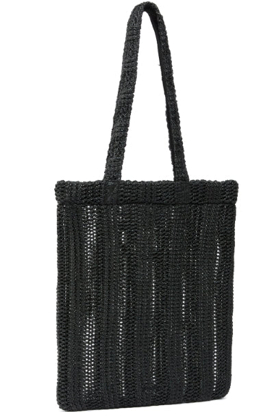 Pinko  Easy Tote Bag Rafia Rete Nero