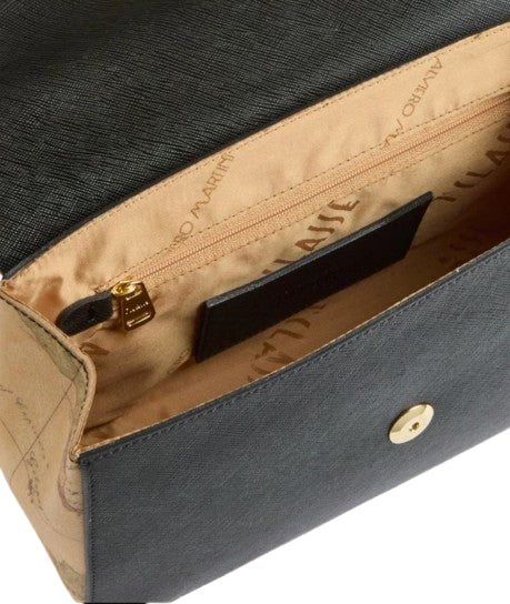 Alviero Martini 1A Classe Borsa A Tracolla Lagoon Bag Con Catena LC04 T407 Col 0001 Nero