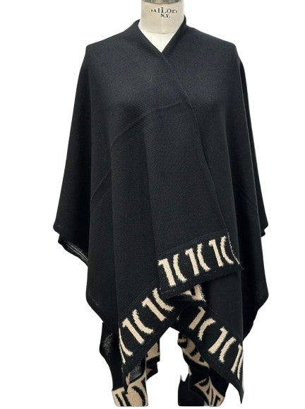 Mantella Alviero Martini  Logo Ciniglia  K P069 1667 Col. 0001 Black
