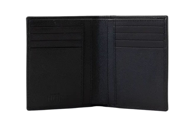 Alviero Martini 1A Classe Portafoglio Verticale Uomo In Pelle BVW156 6426 Black