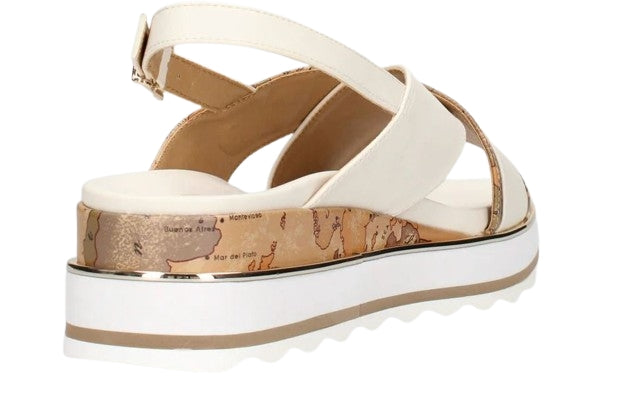 Alviero Martini 1A Classe SandaloN 241 0371 Col. A630 Off White7Geo Beige