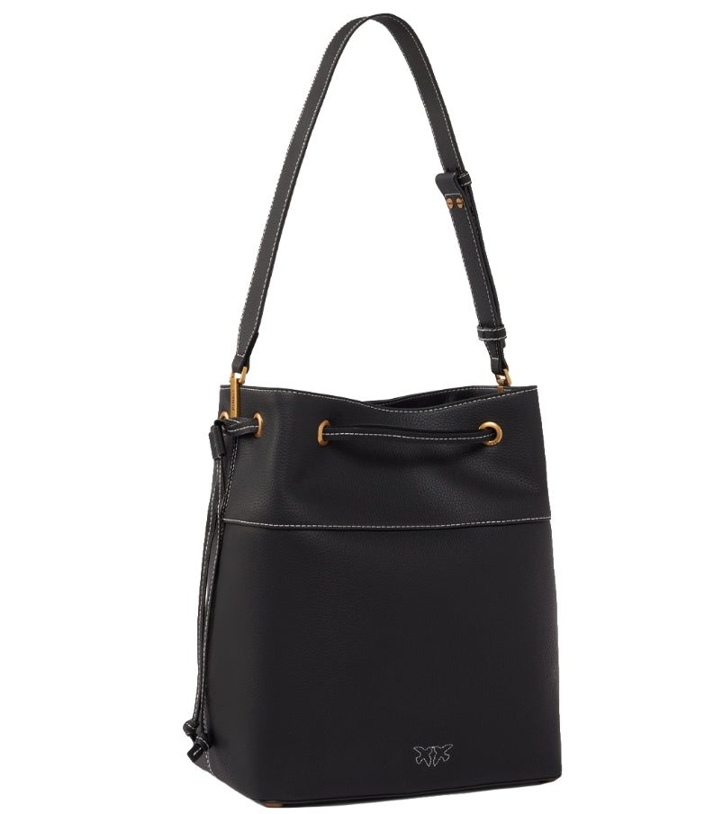 Pinko Borsa Secchiello Classic 104305 Vera Pelle Colore Nero