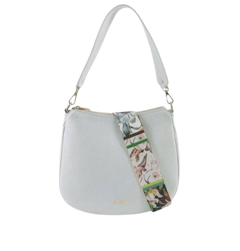 M BRC Borsa A Tracolla in Pelle Linea  Obona C081 Colore Bianco