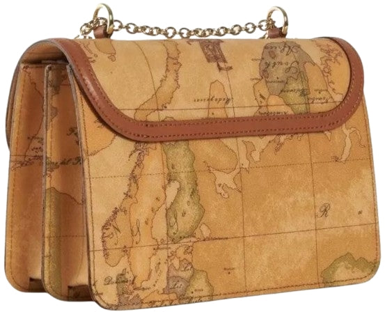 Alviero Martini 1A Classe Tracolla Con Patta Geo Classic  CE024 6000 Col 0010 Natural