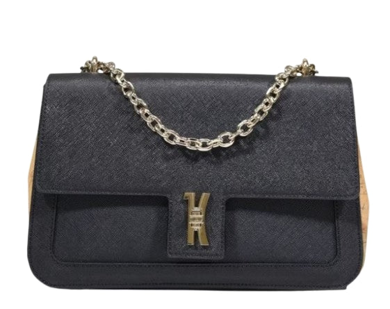Alviero Martini 1a Classe Tracollina  con catena  Geo Classic L LF02 T407 Col. 0001  Black